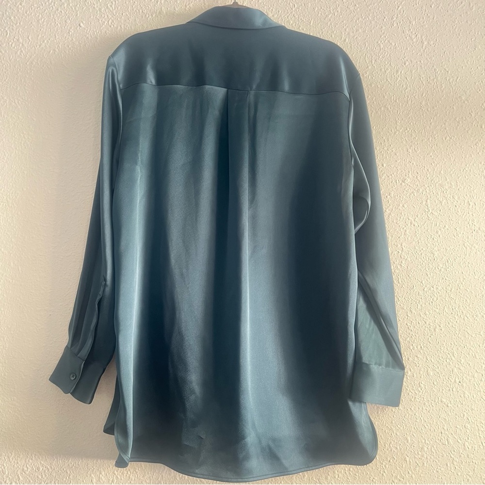 Aritzia Babaton Sable Herbage Green Shirt Size S - Picture 10 of 13